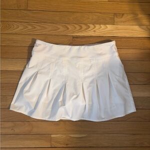 Athleta White Pleated Tennis Skirt